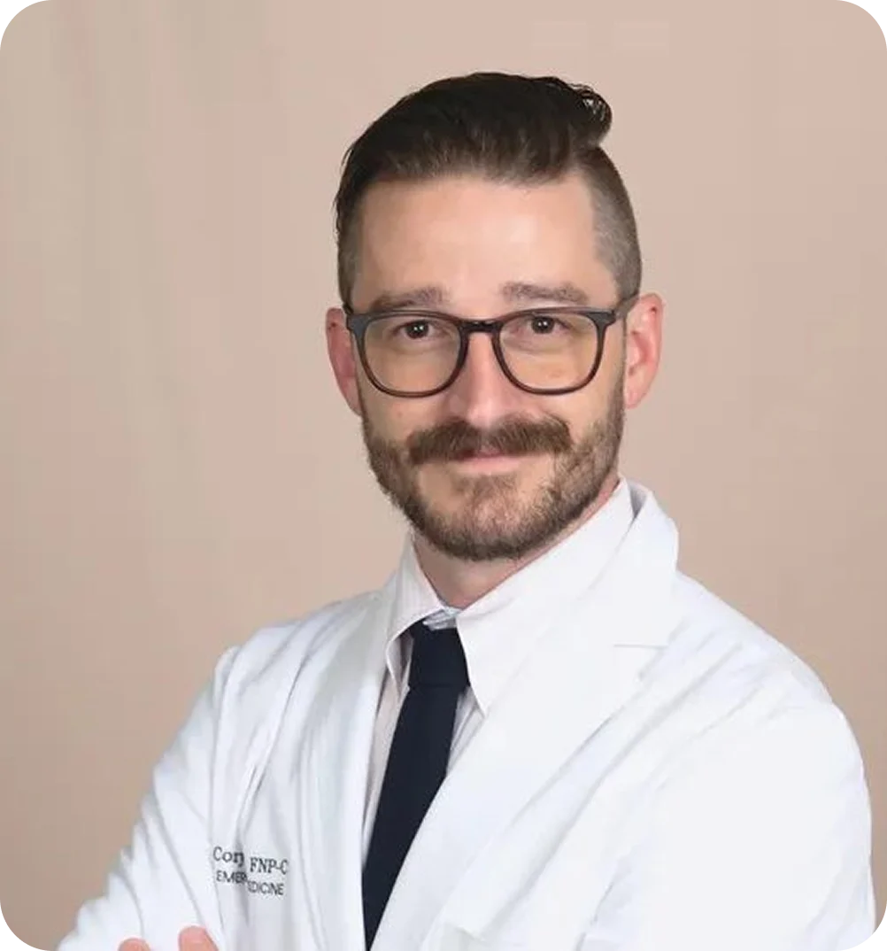 Cory Lucas, FNP-C, ENP, founder of Mosaic Medicine